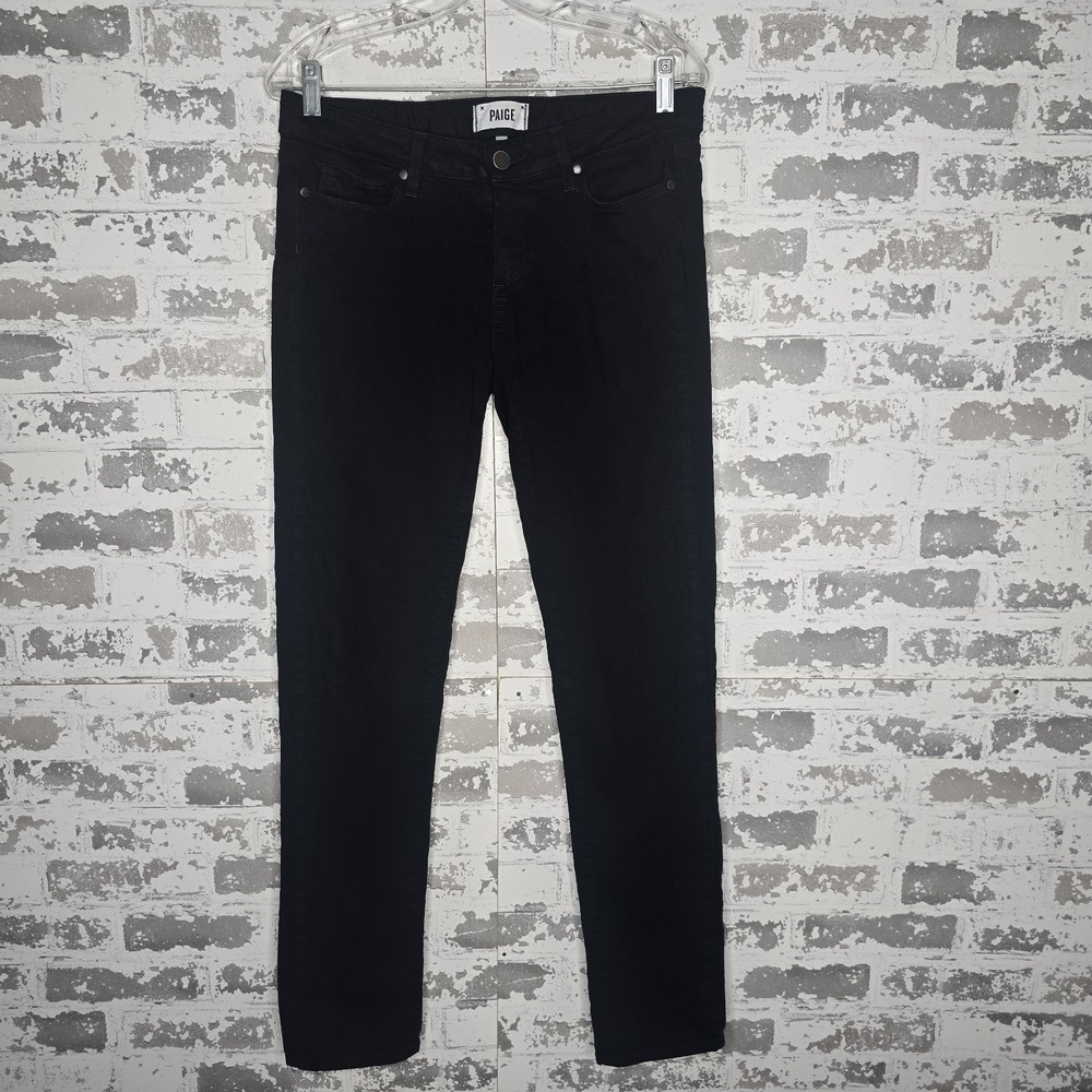 Paige Jeans Womens 29 Black Skyline Skinny Stretch Denim USA